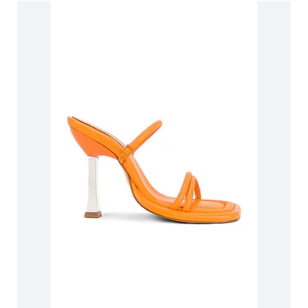 Schutz Agatha Heel in Bright Tangerine Size 10 B